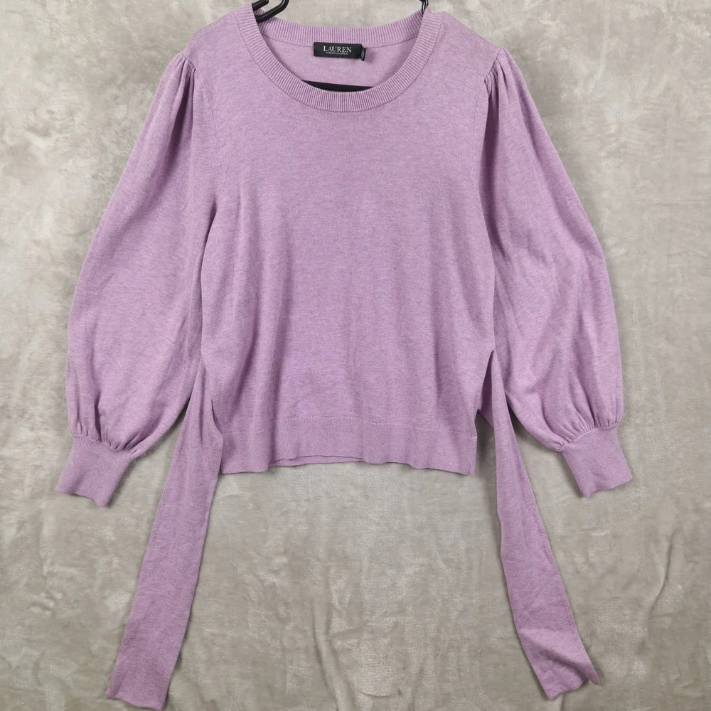 LAUREN Ralph Lauren Purple Sweater‎ Top Size L - Picture 4 of 12